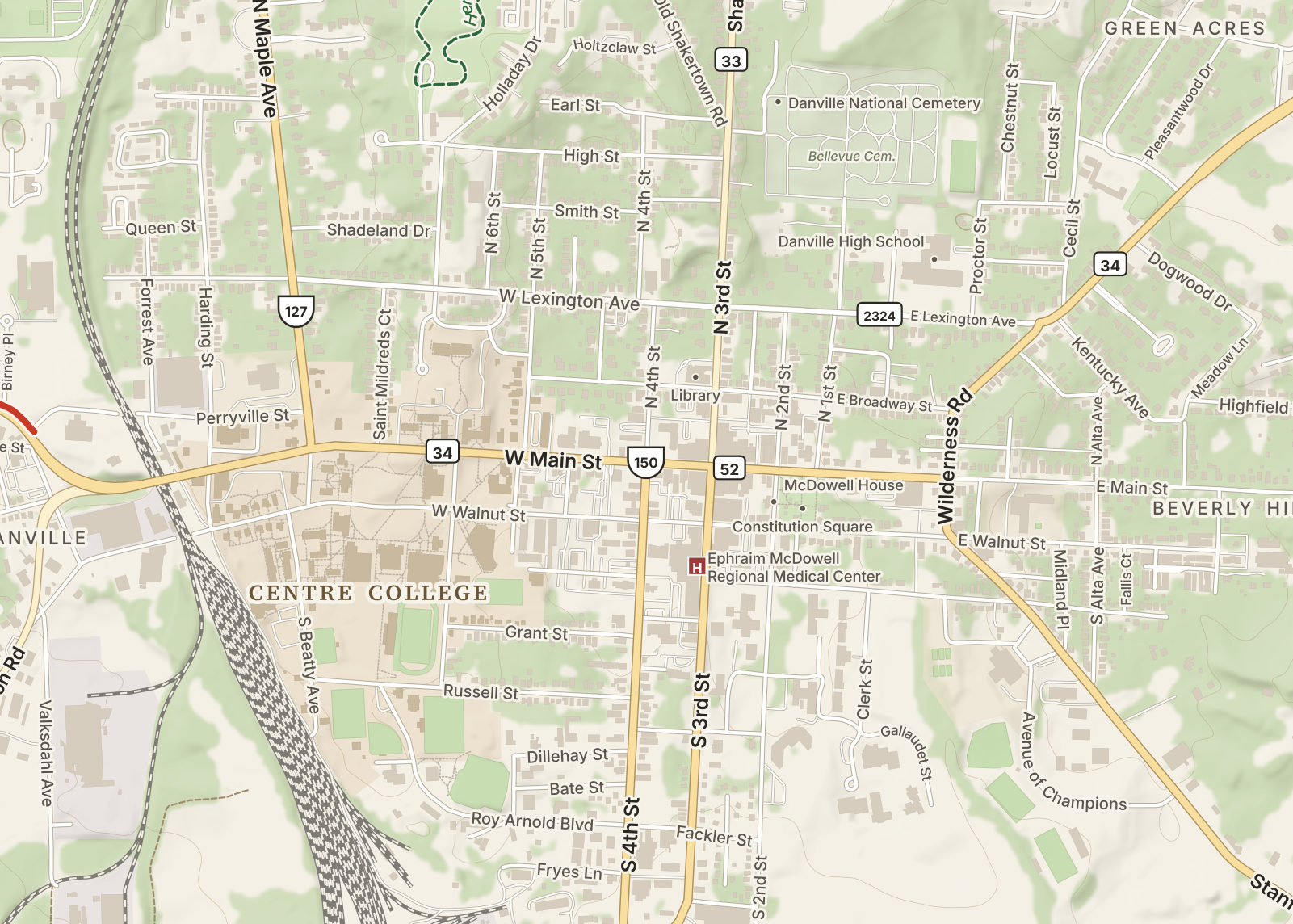 Detail: downtown Danville