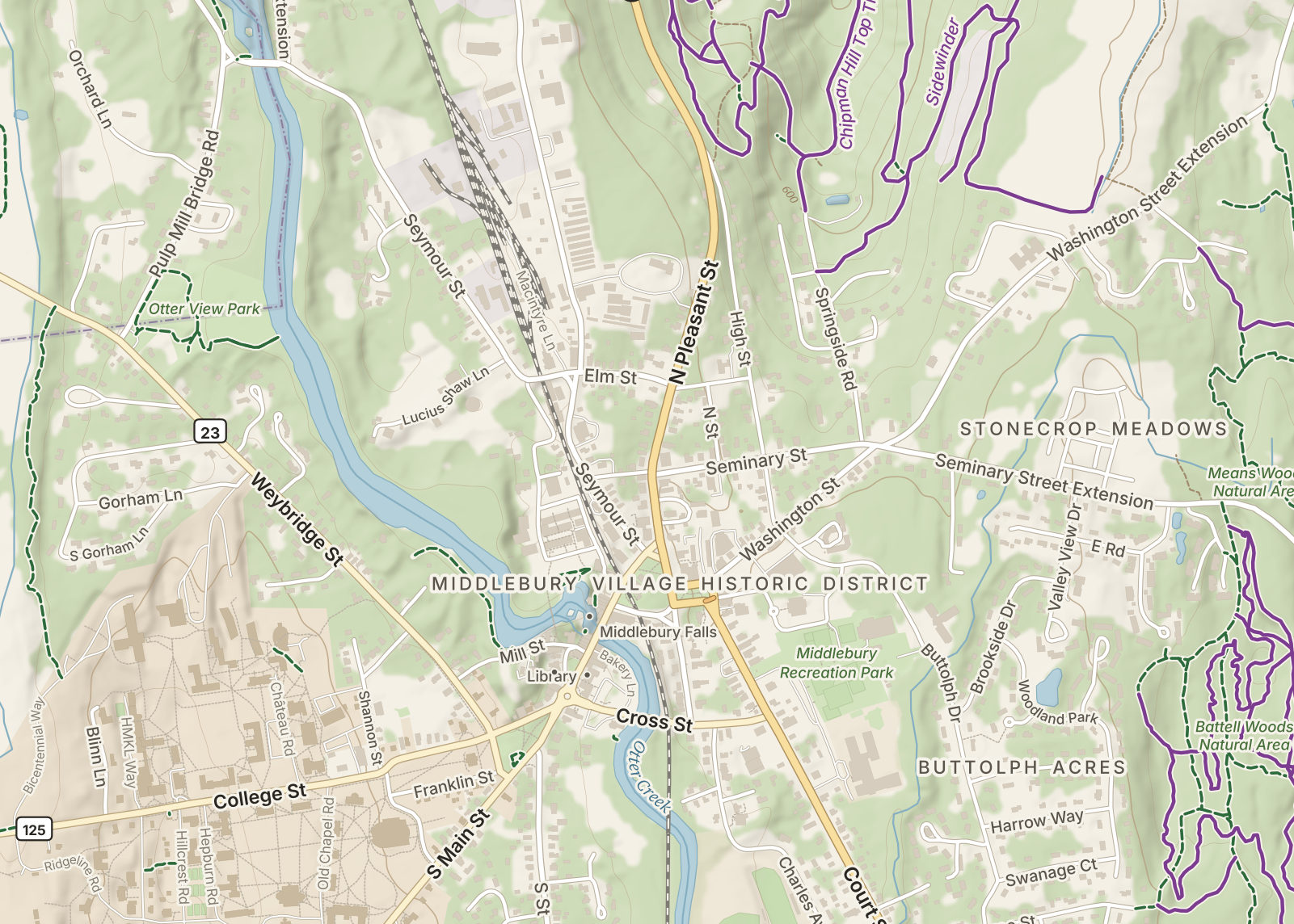 Detail: central Middlebury