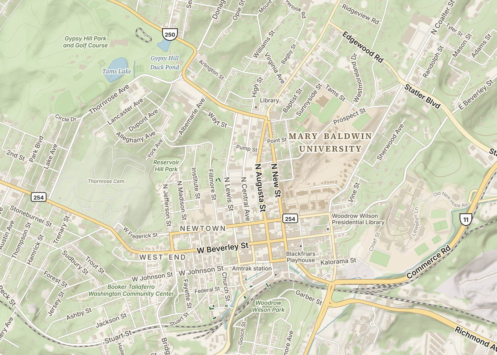 Detail: downtown Staunton